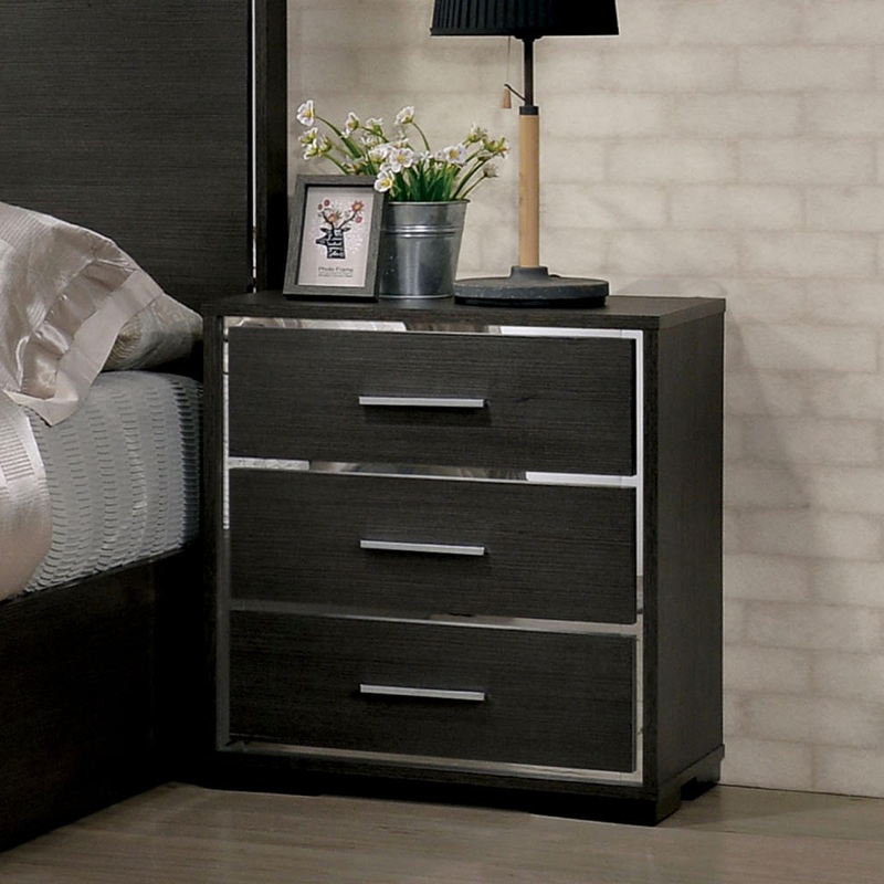 Furniture of America Camryn 3-Drawer Nightstand CM7589N