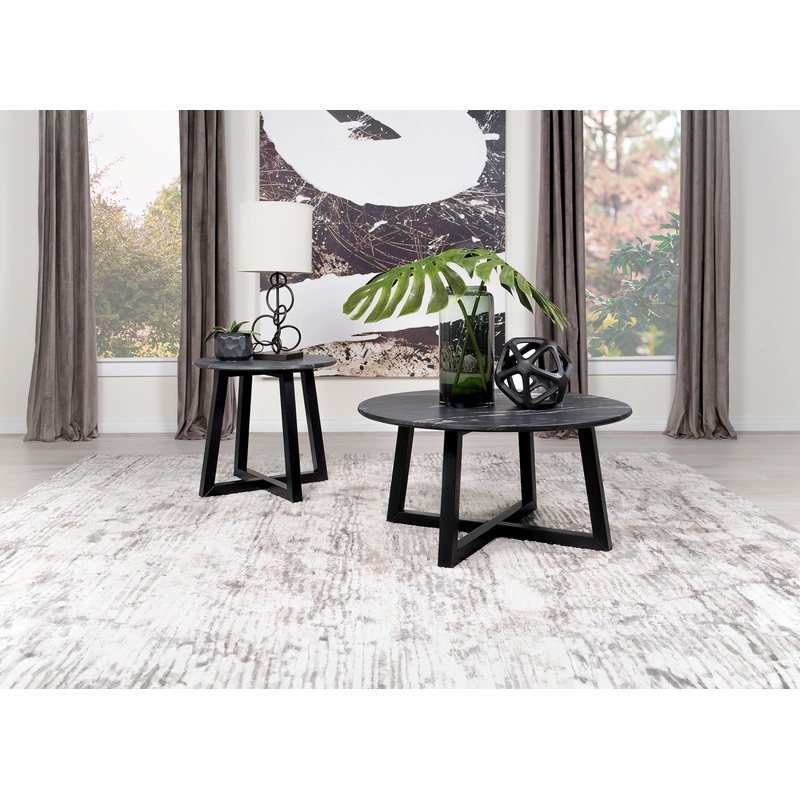 Skylark 2-piece SmartTop Coffee and End Table Set Black