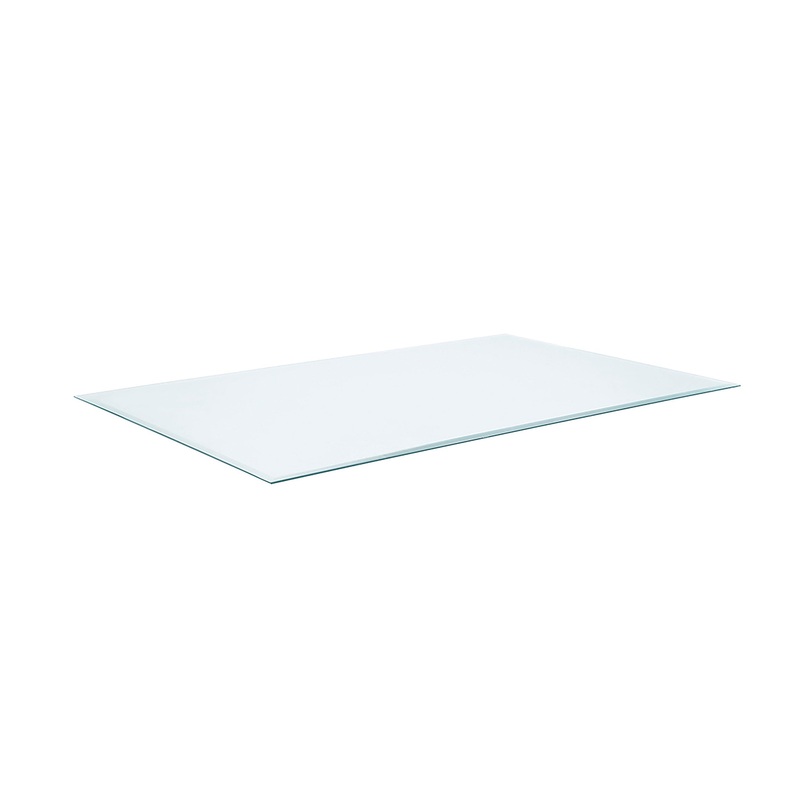 60×36-inch 6mm Rectangular Clear Tempered Glass Top