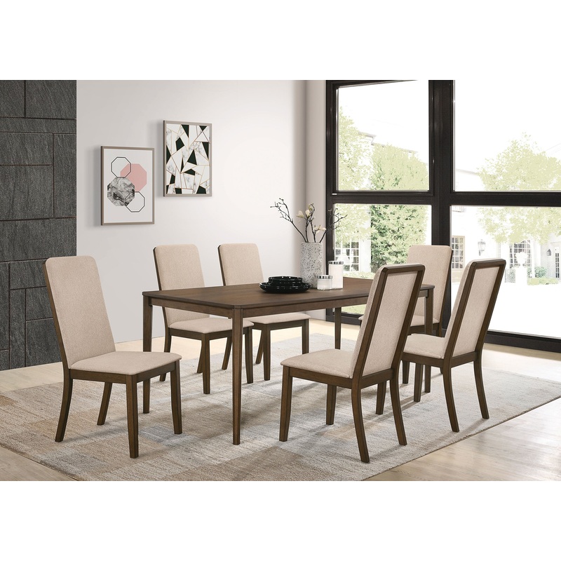 Wethersfield 7-piece Rectangular Dining Table Set Walnut