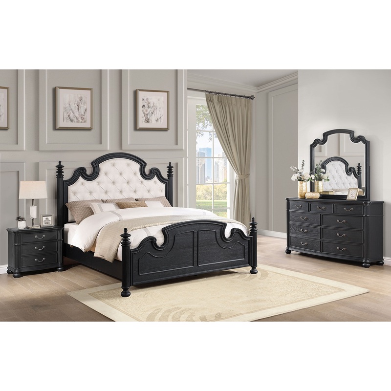 Celina 4-piece Queen Bedroom Set Black
