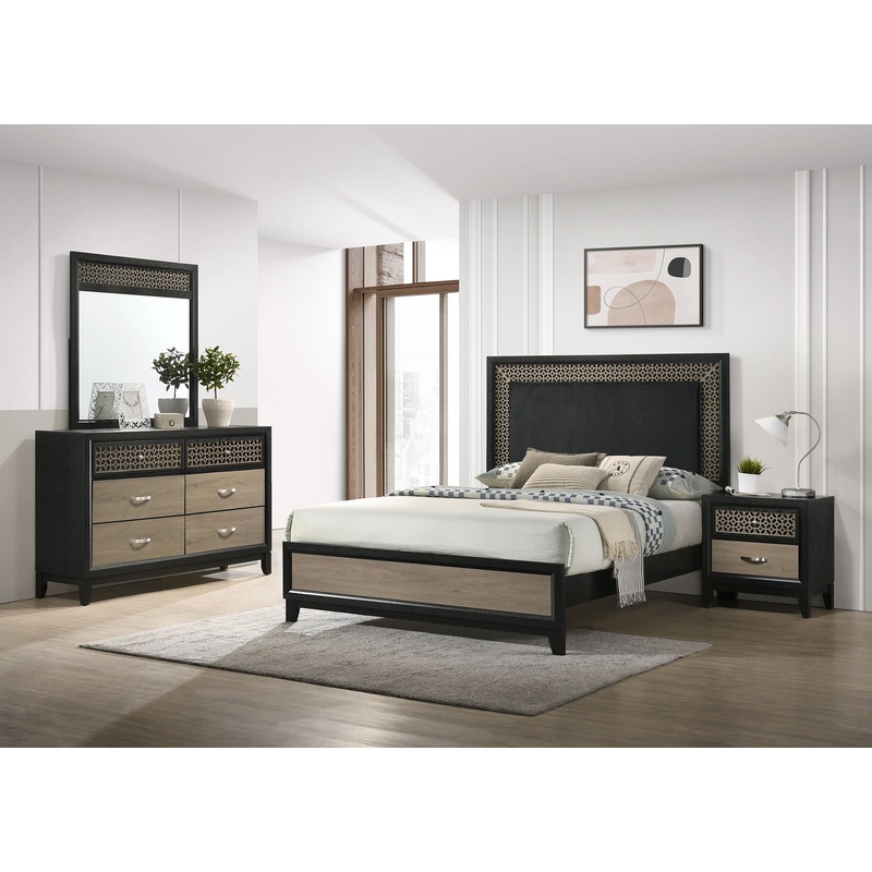 Valencia 4-piece Eastern King Bedroom Set Black