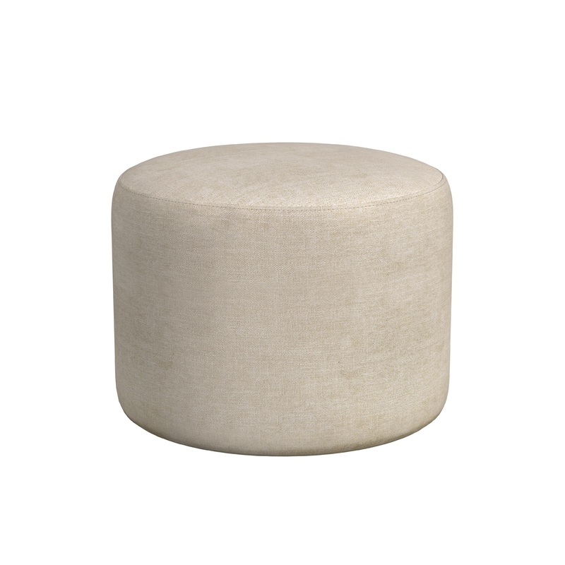 Anderson – Round Ottoman – Beige