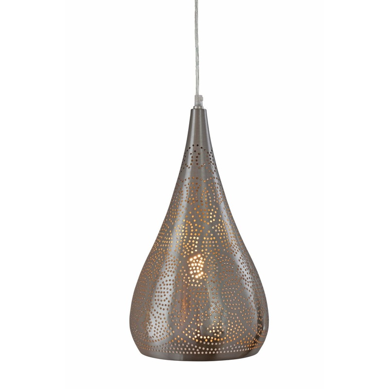 Blanton – Metal Pendant – Gray