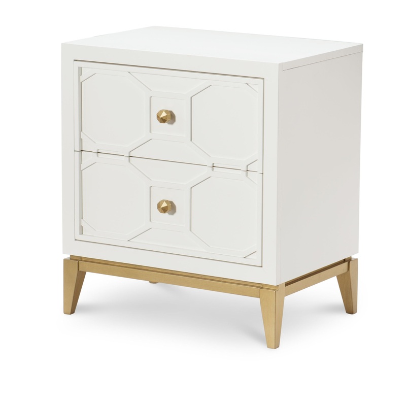 Chelsea by Rachael Ray – Nightstand With Lattice – White