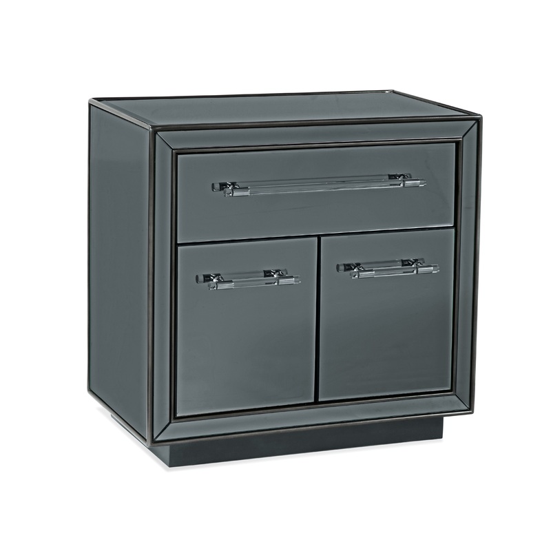 Trevor – Chairside Chest – Gray