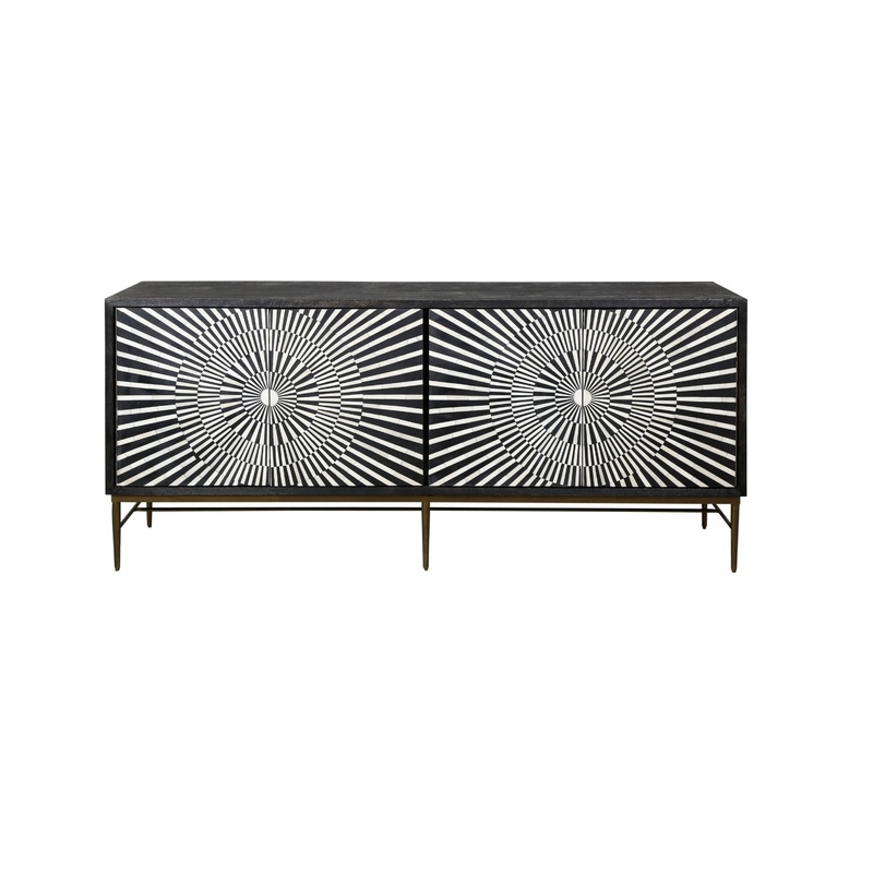 Tally – Server – Sandblasted Black With Black And White Bone