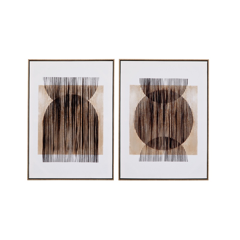 Together Canvas Art (Set of 2) – Light Brown