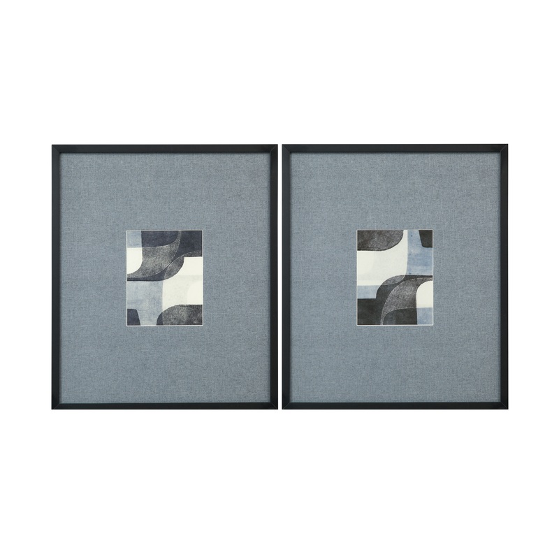 Urban Bound Framed Print (Set of 2) – Dark Gray
