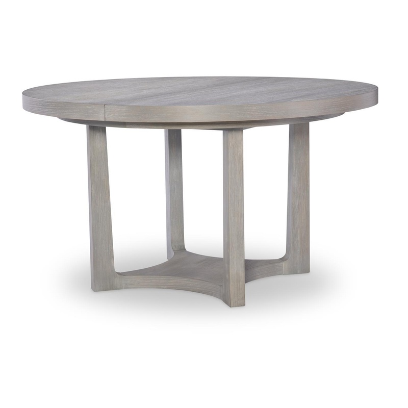 Artesia – Complete Round Pedestal Table – Smokey Taupe