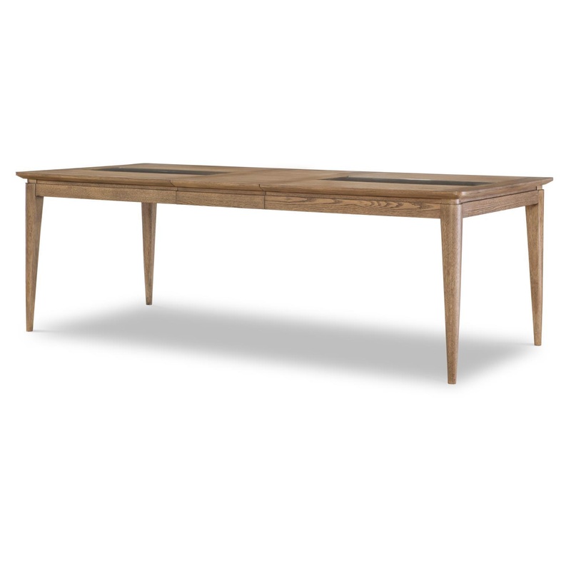 Beacon Hill – Rectangular Dining Table With Leaf – Dusted Barley