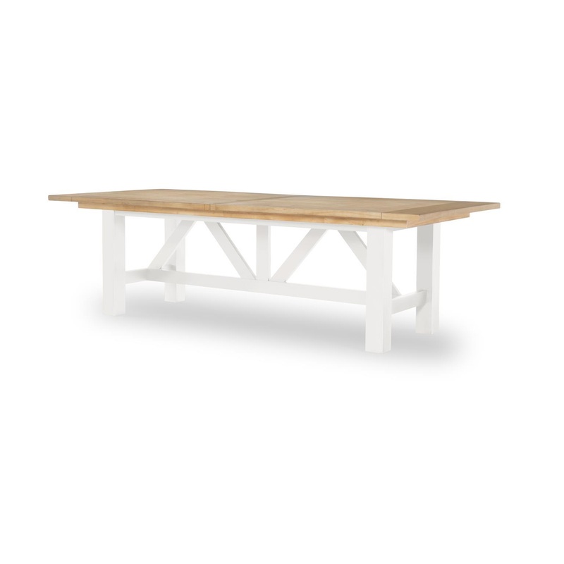 XXX’s And OOO’s – Trestle Dining Table – Amber And Cotton