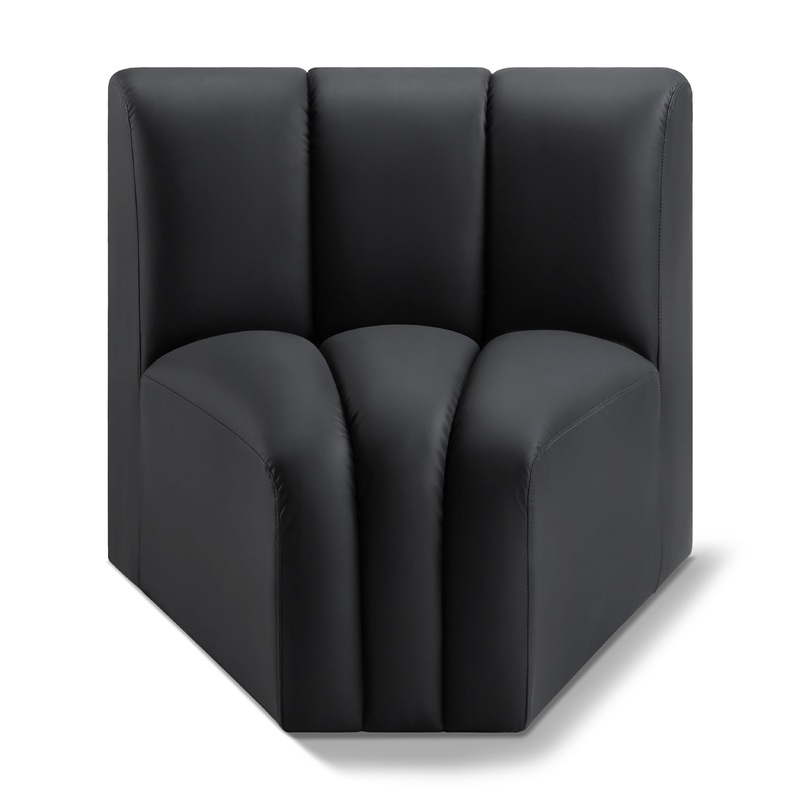 Arc – Faux Leather Curved Corner Chair