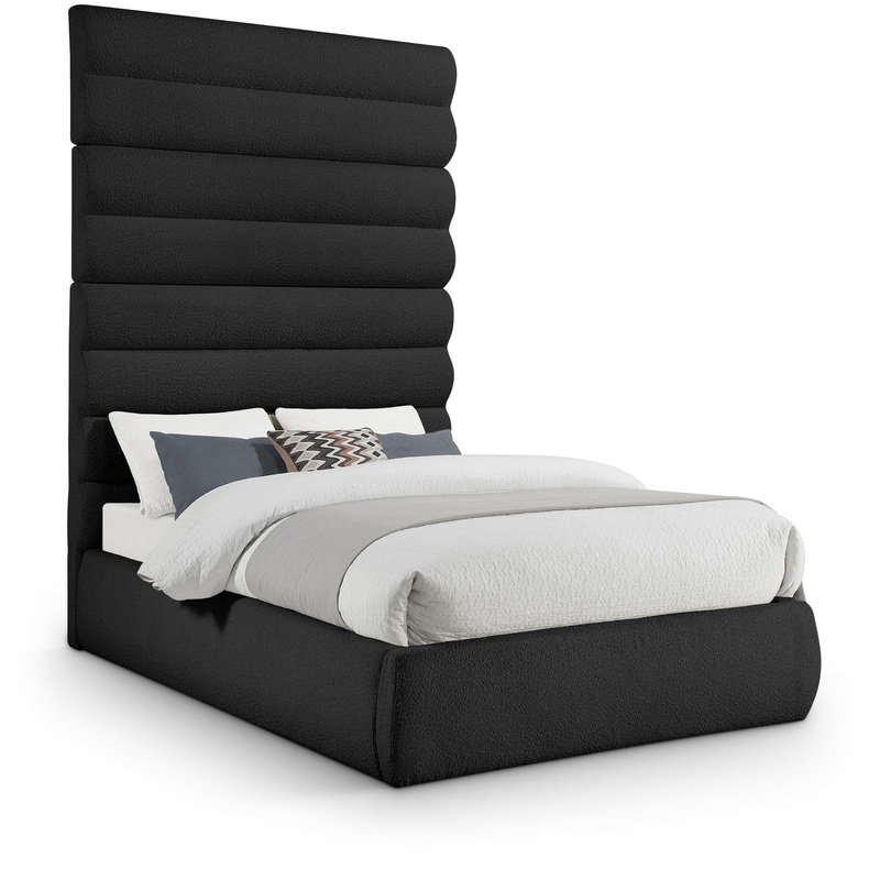 Adam – Boucle Fabric Bed With 89″ Headboard