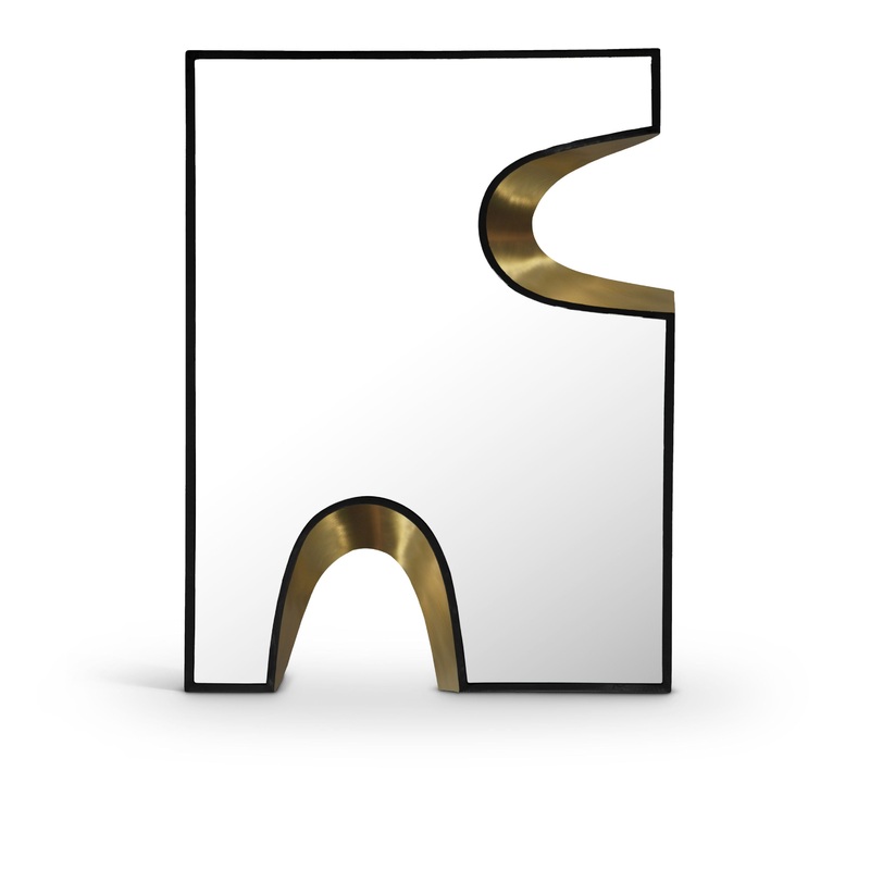 Soleil – Mirror With Gold Accent