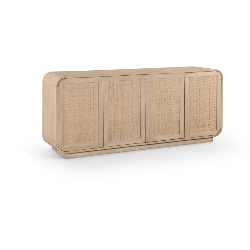 Windsor – 72″ Rubberwood Sideboard / Buffet – Natural