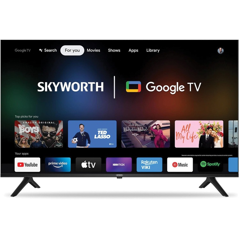 Skyworth – 50″ 4K UHD Smart Google TV – Black