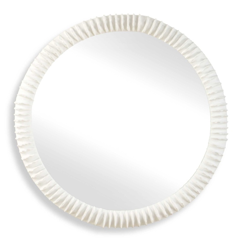 Akiko – Round Mirror – White