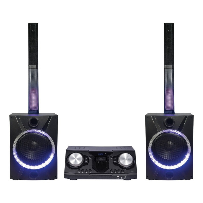 Alien Pro – Party System, DVD/CD, Bluetooth , 2 x 12″ Speaker – Black