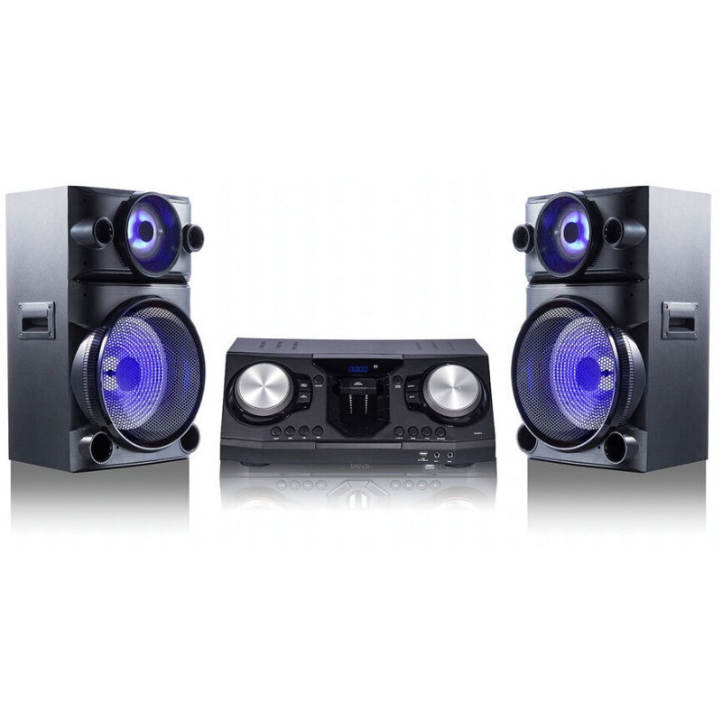 Alien Pro – Party System, DVD/CD, Bluetooth , 2 x 15″ Speaker – Black