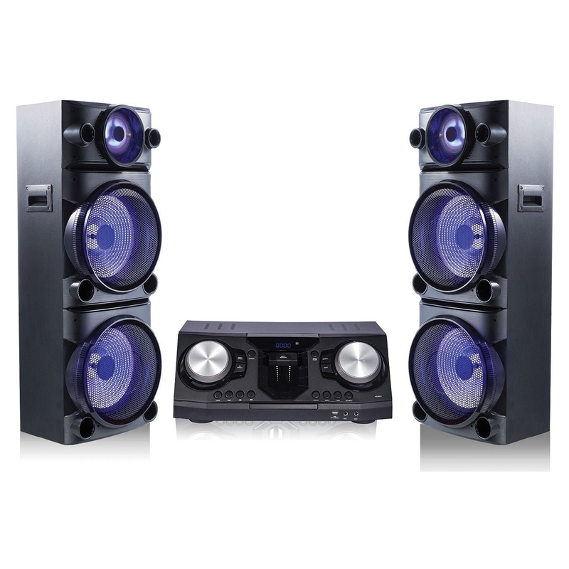 Alien Pro – Party System, DVD/CD, Bluetooth , 4 x 15″ Speaker – Black