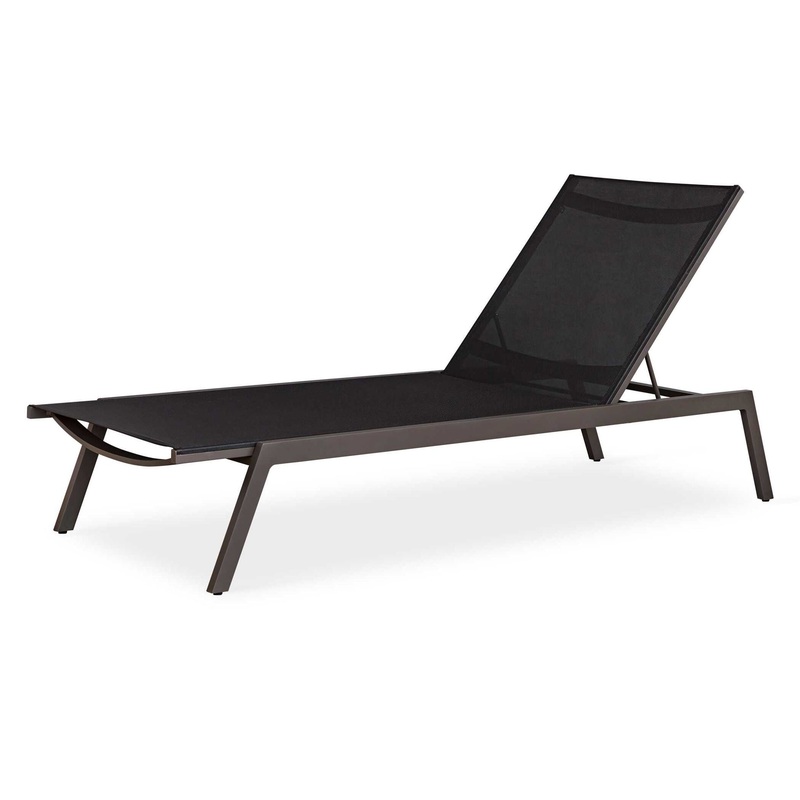 Bea – Outdoor Pool Chaise – Black
