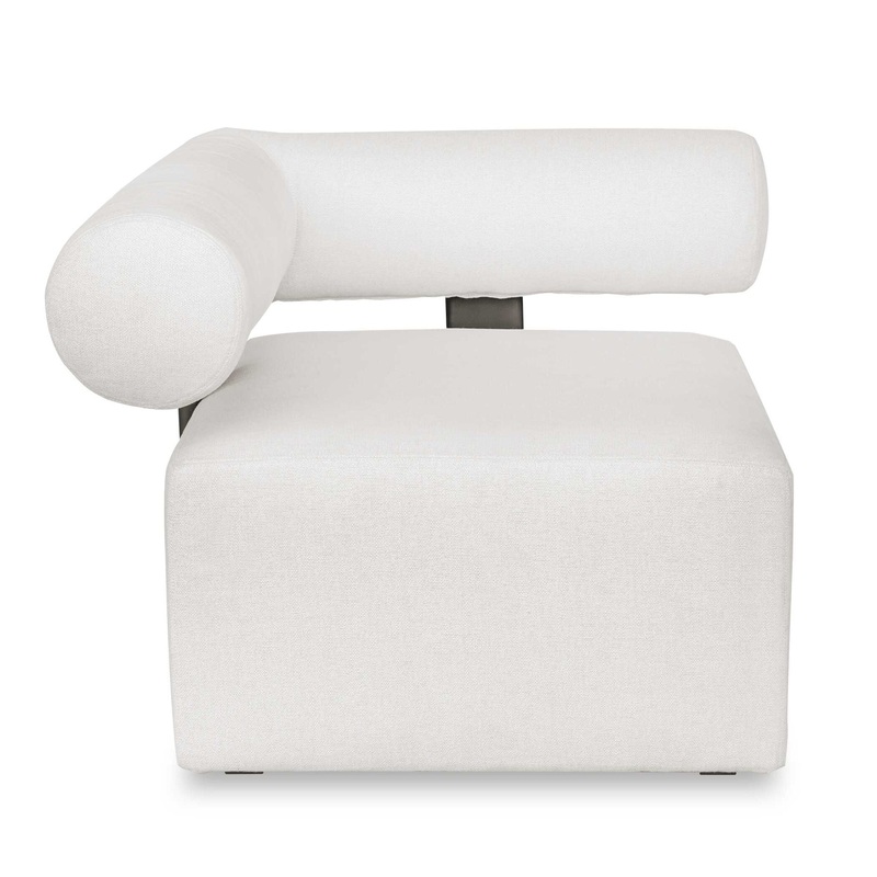 Bolster Back – Outdoor Corner Sofa – White