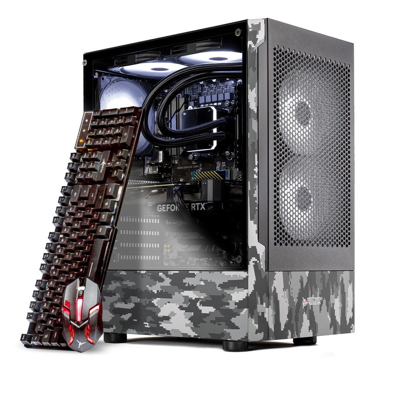 Skytech Gaming – Ghost Gaming Tower – Camo/Black