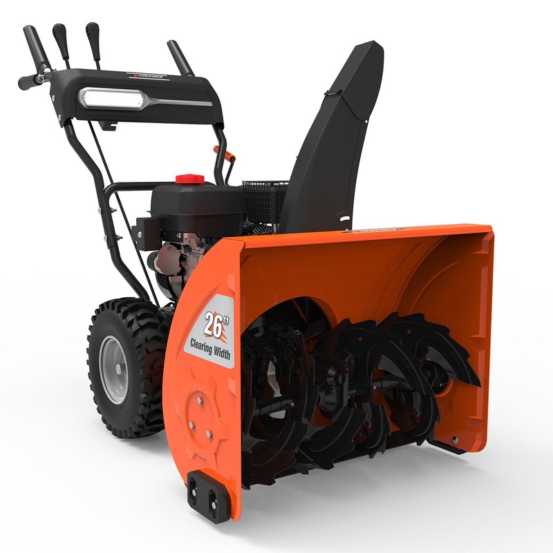 Yard Force – 26″ Dual Stage Snowblower – Orange