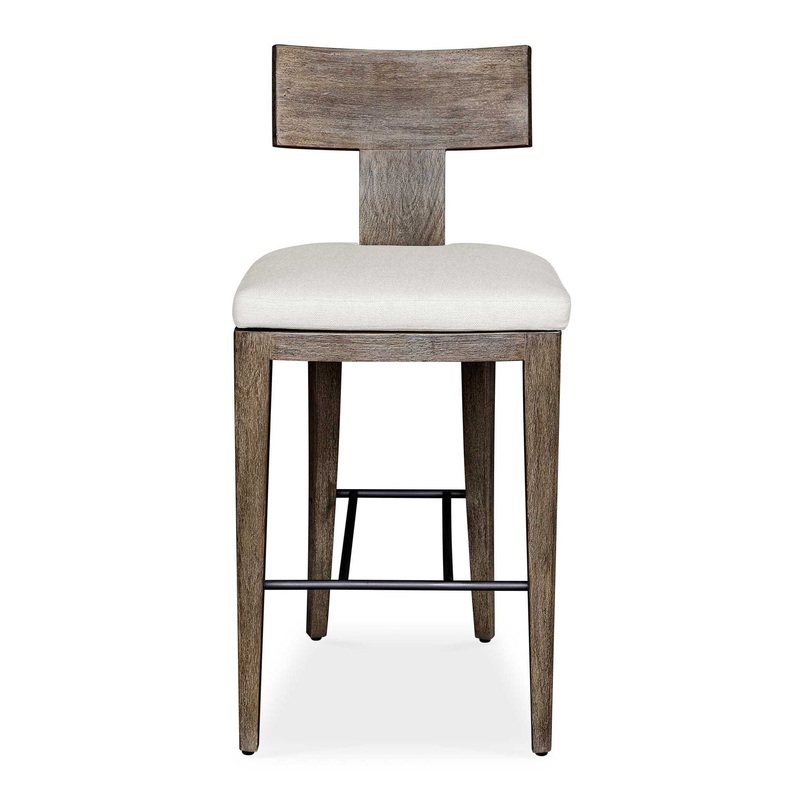 Cellini – Outdoor Bar Stool – Brown / White