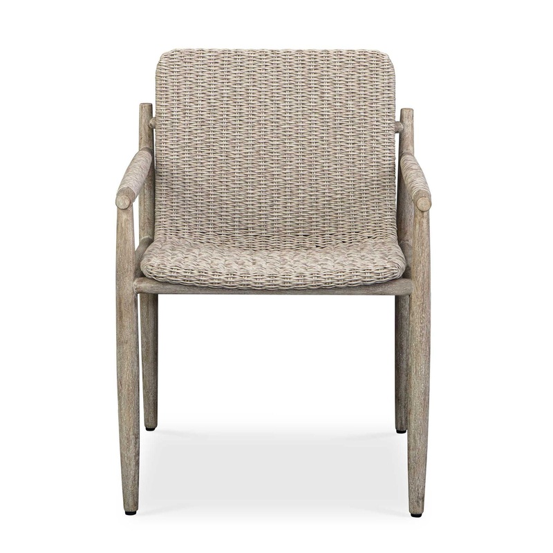 Sumba – Wicker Outdoor Dining Chair – Gray