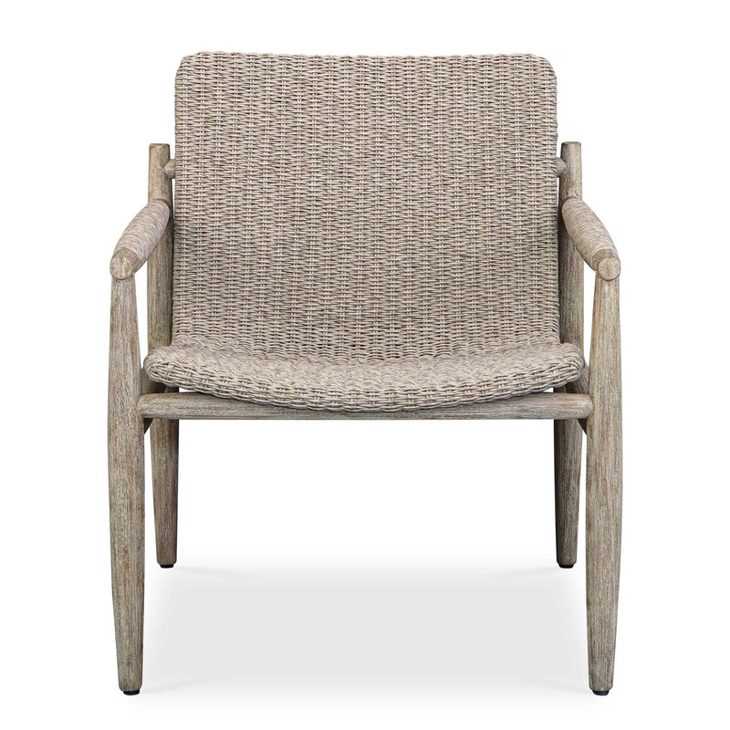 Sumba – Wicker Outdoor Lounge Chair – Gray