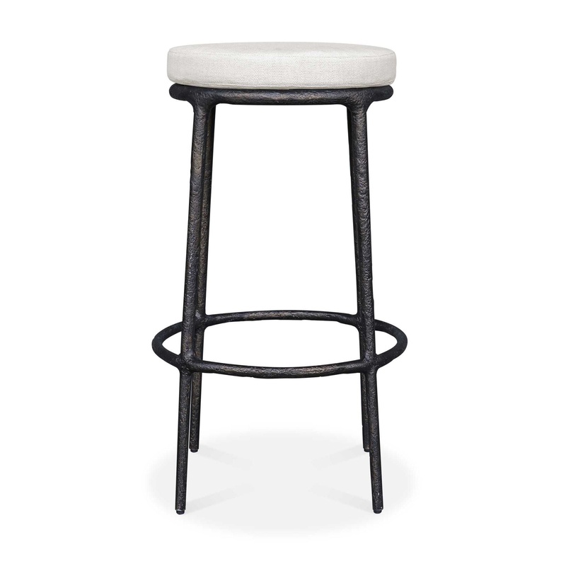 Thayer – Outdoor Bar Stool – Black / White