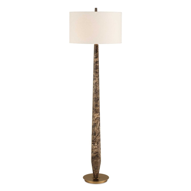 Tyree – Marble Floor Lamp – Brown
