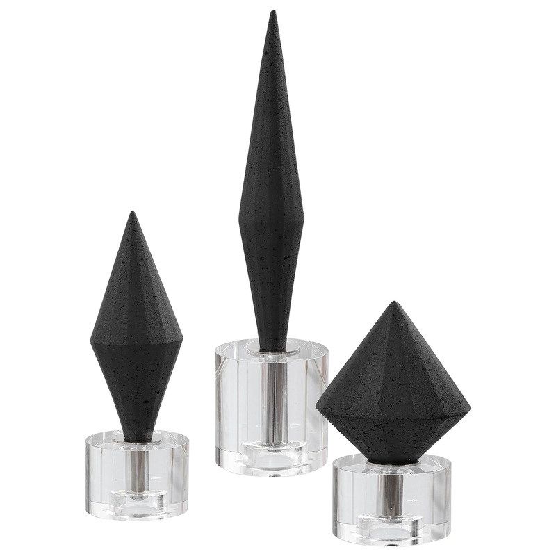 Alize – Sculptures (Set of 3) – Black