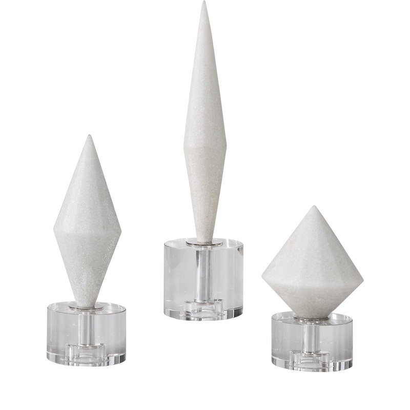 Alize – Stone Sculptures (Set of 3) – White