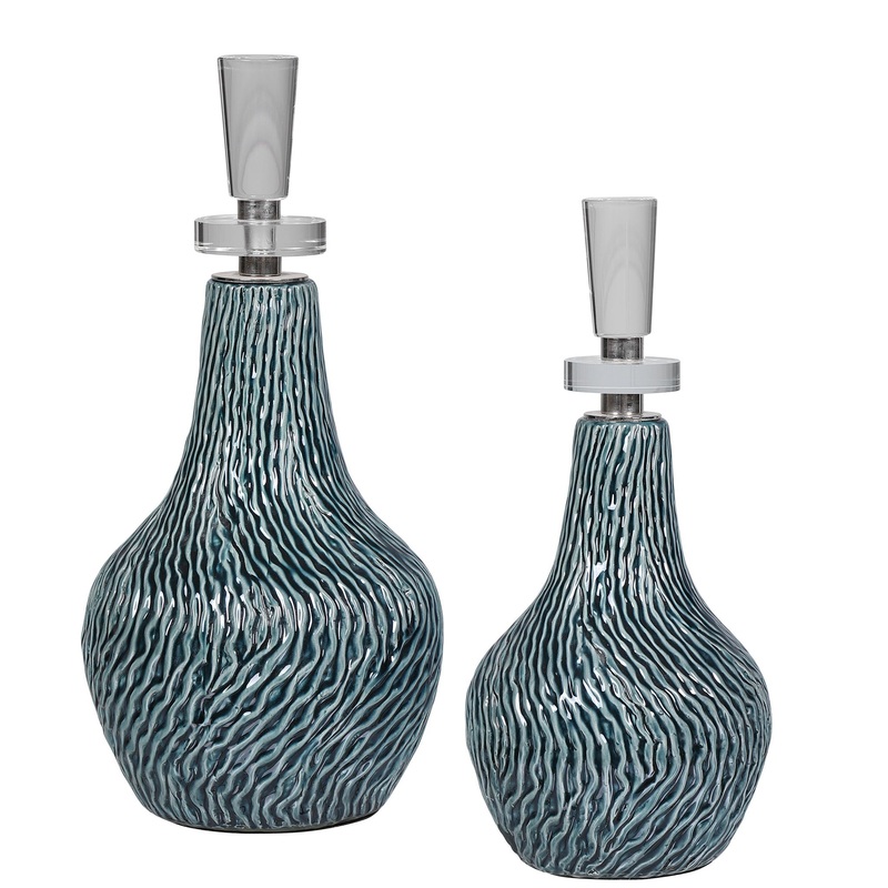 Almera – Bottles (Set of 2) – Dark Teal