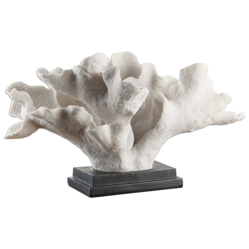 Blade Coral – Statue – White