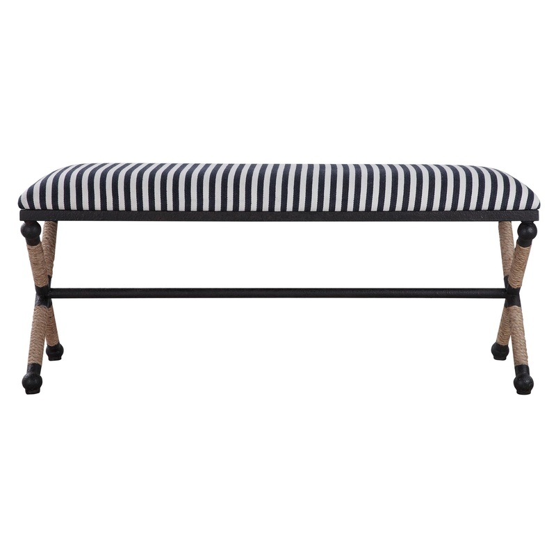 Braddock – Striped Bench – Black