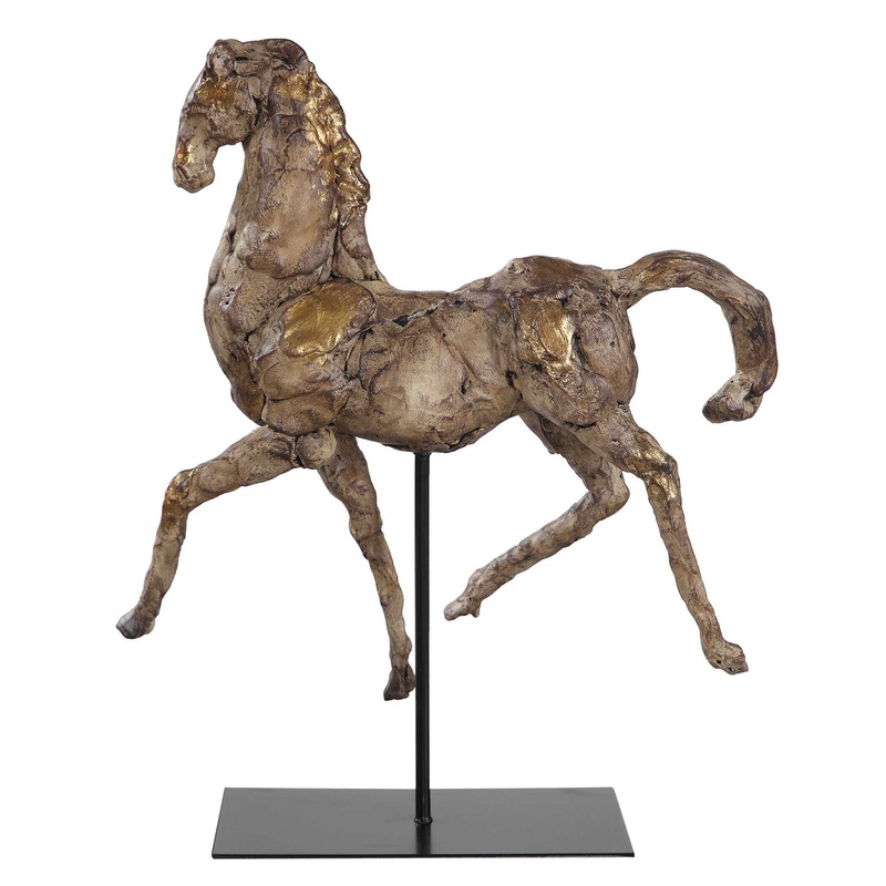 Caballo – Dorado Horse Sculpture – Gold