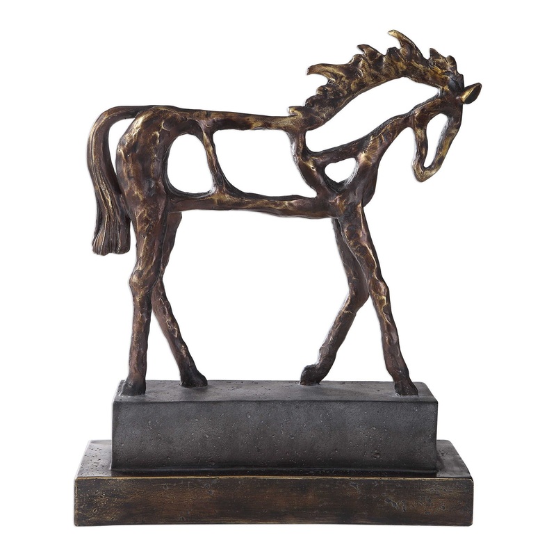 Titan Horse – Sculpture – Dark Brown