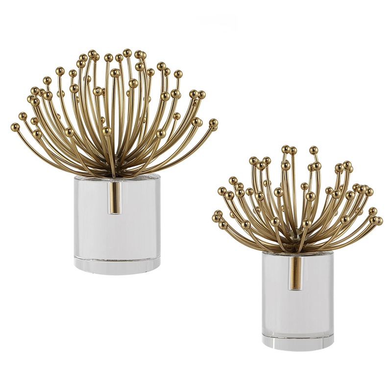 Aga – Modern Sculptures (Set of 2) – Gold