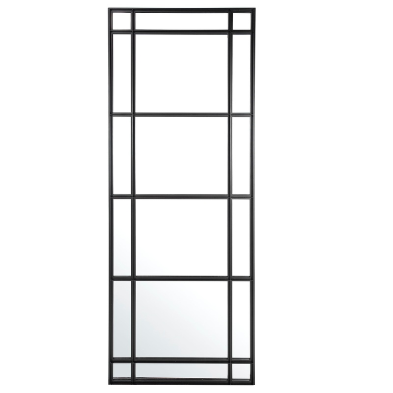 Atticus – Large Rectangular Mirror – Black