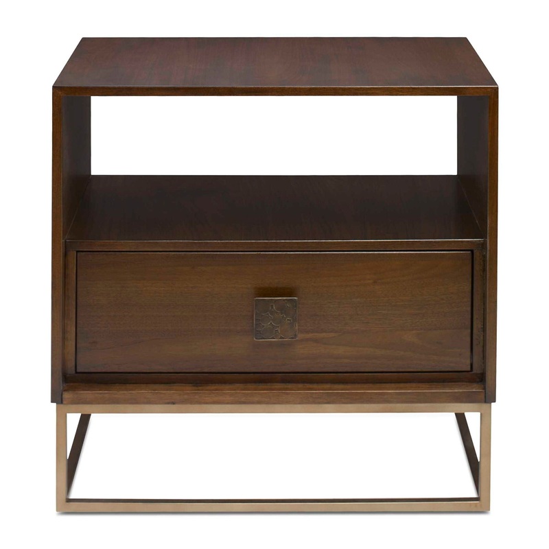 Bexley – Walnut Side Table – Dark Brown