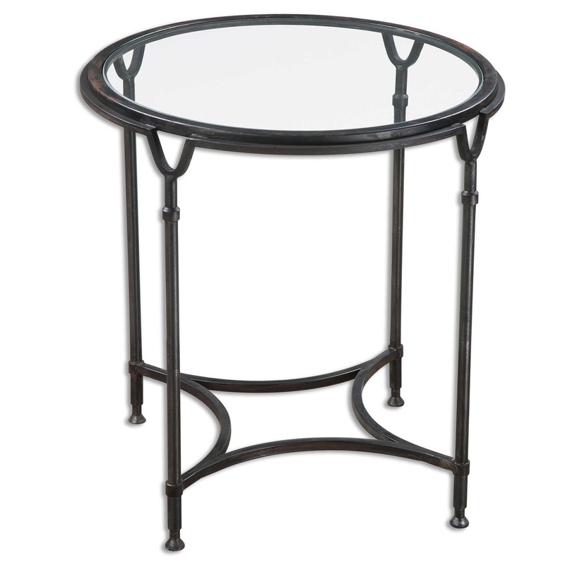 Samson – Glass Side Table – Black