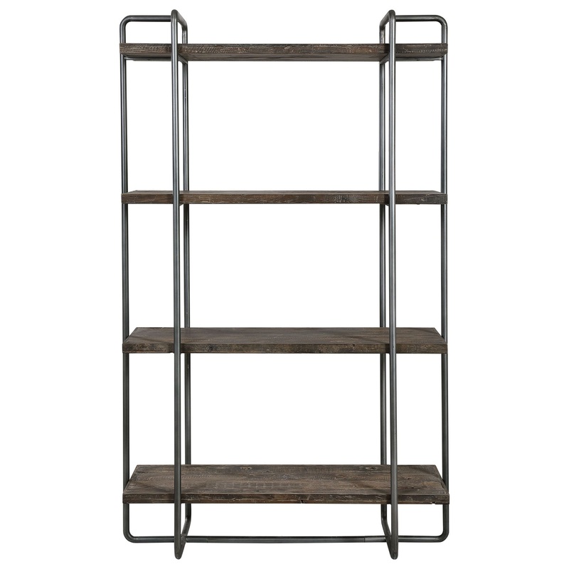 Stilo – Urban Industrial Etagere – Dark Brown