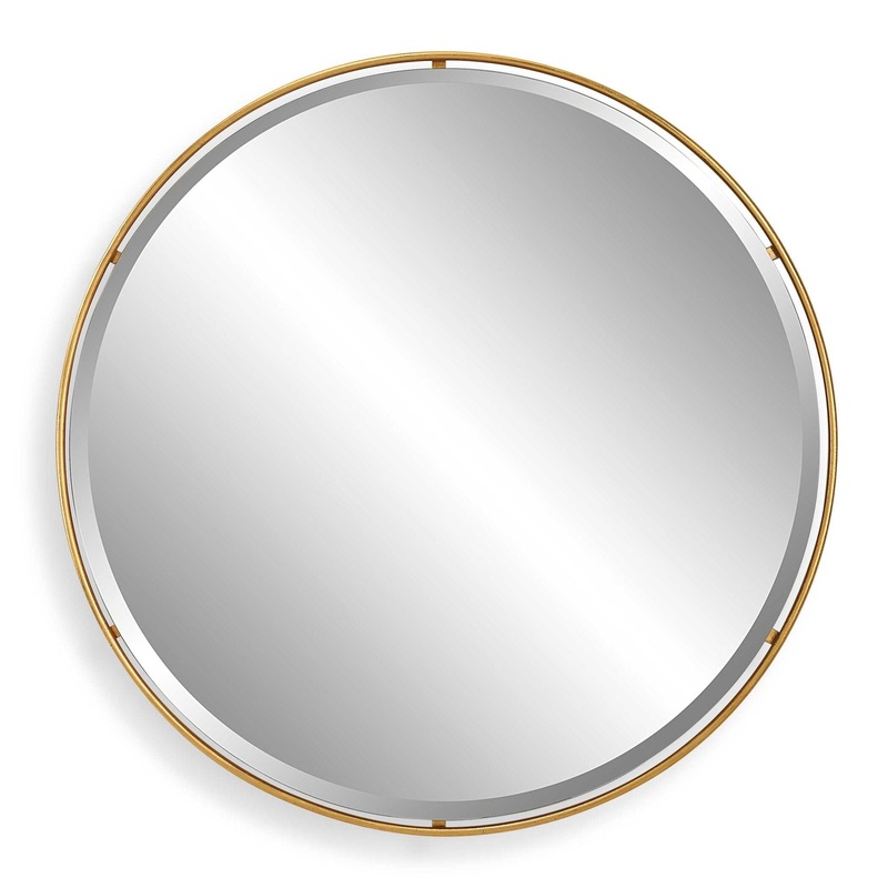 Canillo – Round Mirror – Gold