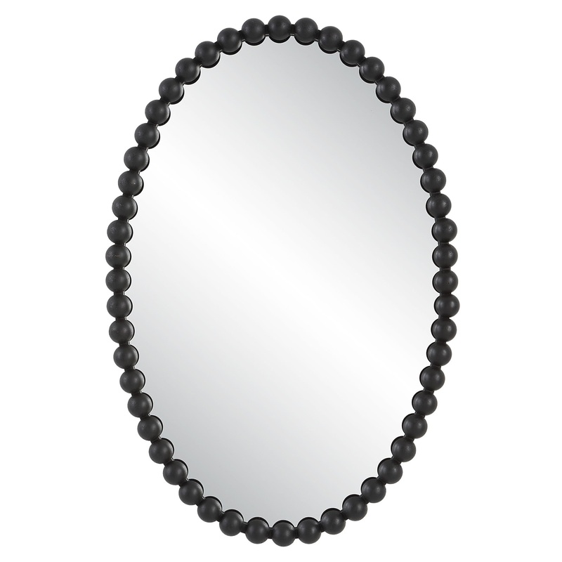 Serna – Black Oval Mirror