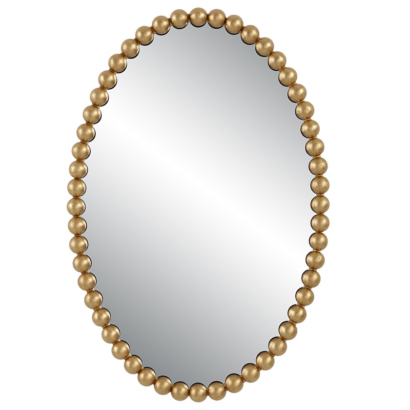 Serna – Gold Oval Mirror