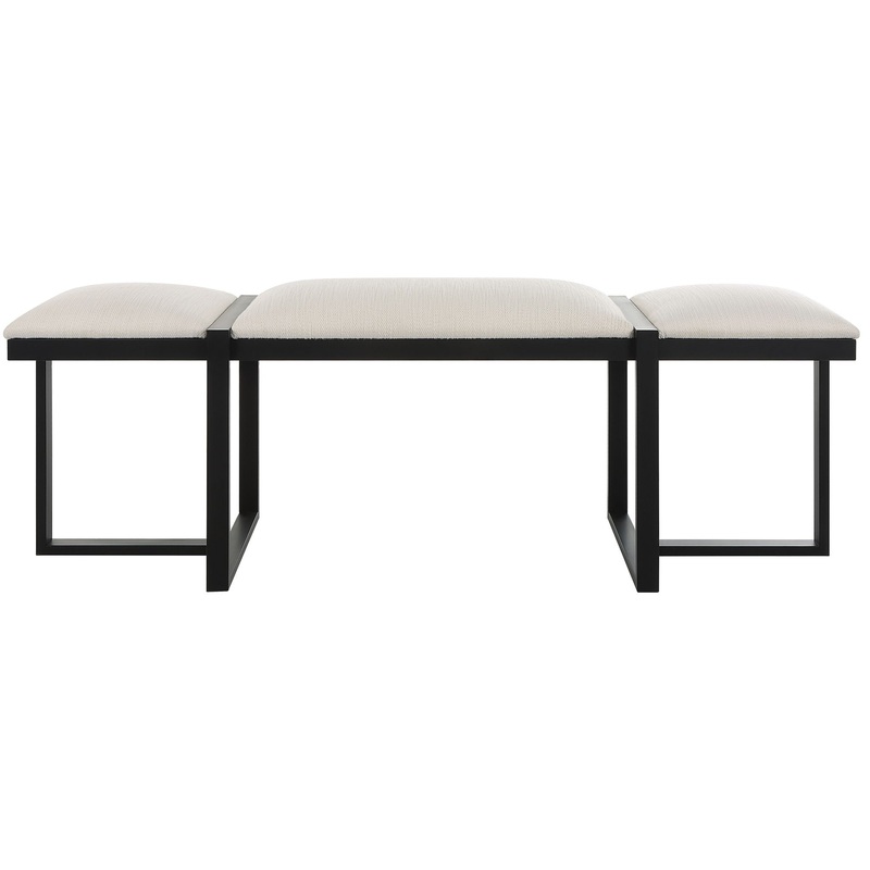 Triple Cloud – Modern Upholstered Bench